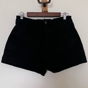 Everlane Black Denim Shorts Size 8